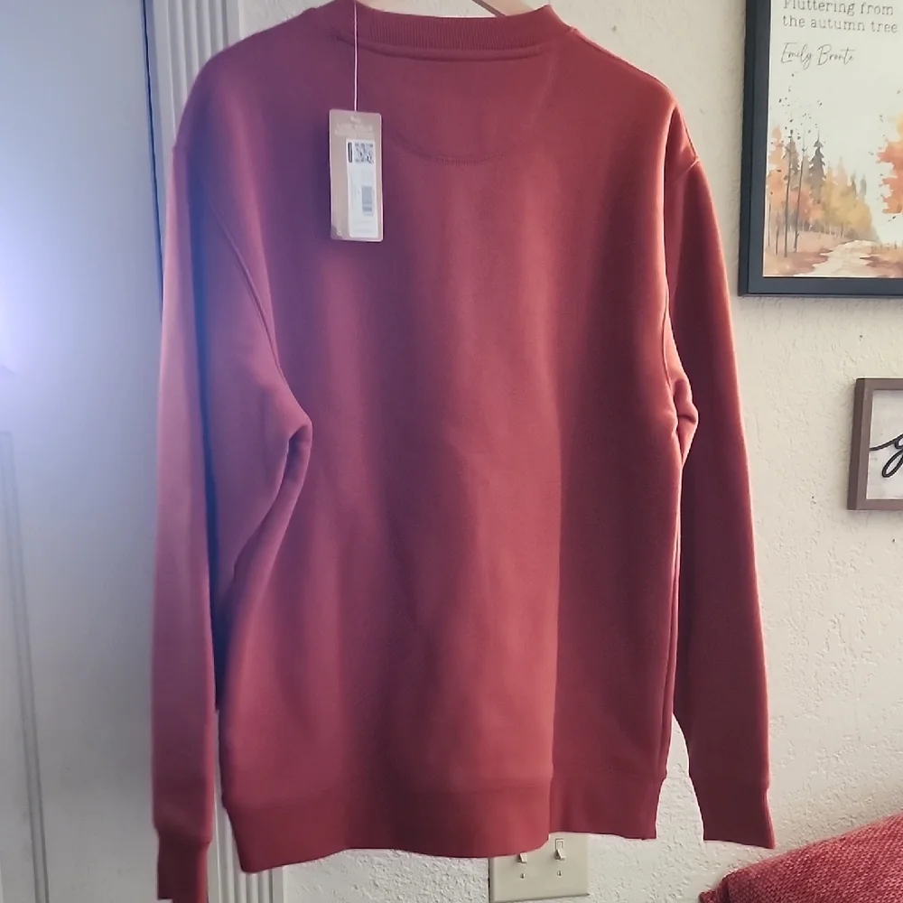 Eddie Bauer Men's Rust Crewneck Sweater NWT M Outdoor Casual Knit - Picture 6 of 7